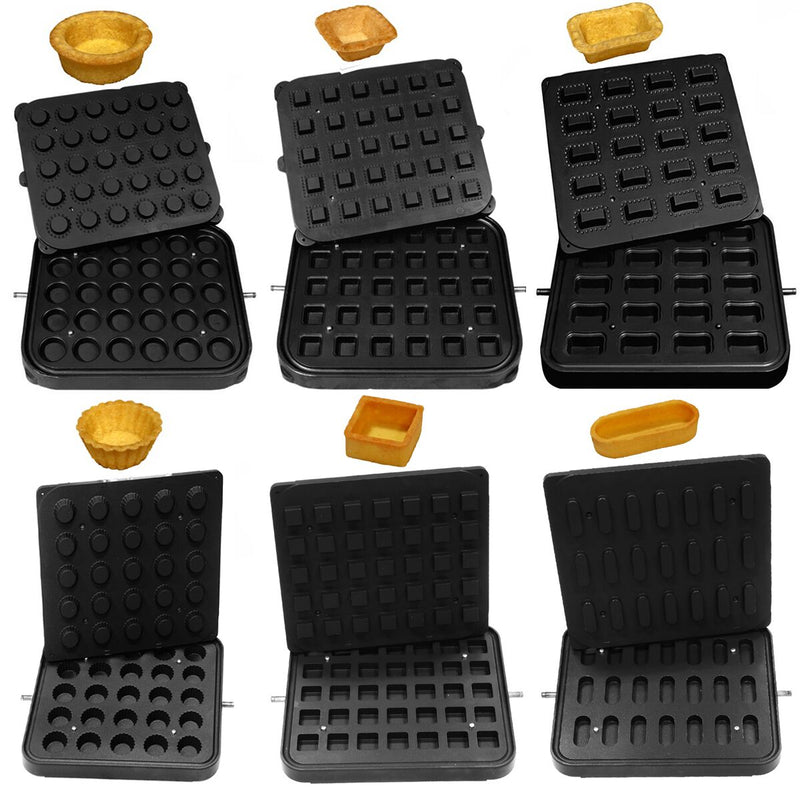 (6 szt.) Forma do maszyny do tartaletek TMPIC - Kształty: Okrągłe, Kwadratowe, Prostokątne, eklerki i babeczki