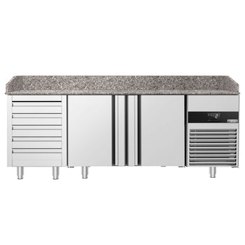 Stół chłodniczy do pizzy PREMIUM - 2100x800 mm - z 2 drzwiami & 5 szufladami - Prime Gastro