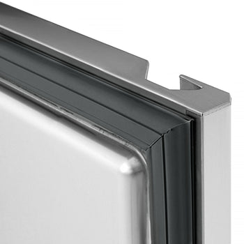 Stół chłodniczy do pizzy PREMIUM - 2100x800mm - z 3 drzwiami - włącznie z witryną chłodniczą nadstawną - 10x GN 1/3 - Prime Gastro