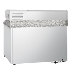 Stół chłodniczy do pizzy PREMIUM - 1400x700mm - z 6 szufladami 1/2 - włącznie z witryną chłodniczą nadstawną GN 1/4