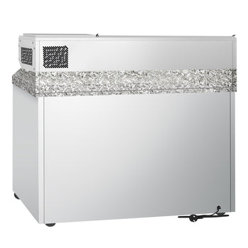 Stół chłodniczy do pizzy ECO - 1400x700mm - z 6 szufladami 1/2 - włącznie z witryną chłodniczą nadtsawną z GN 1/4 - Prime Gastro