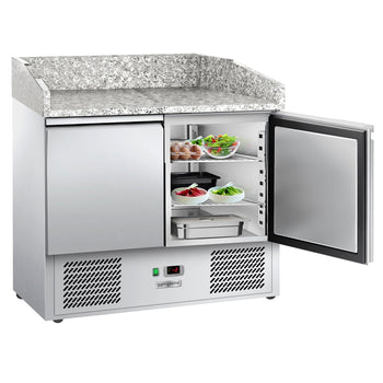 Stół chłodniczy do pizzy ECO - 935x700 mm - z 2 drzwiami - Prime Gastro