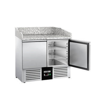 Stół chłodniczy do pizzy PREMIUM - 935x700mm - 2 drzwi - Prime Gastro