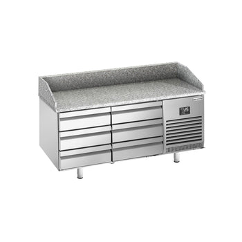 Stół chłodniczy do pizzy PREMIUM PLUS - 1490x700 mm - z 6 szufladami - Prime Gastro