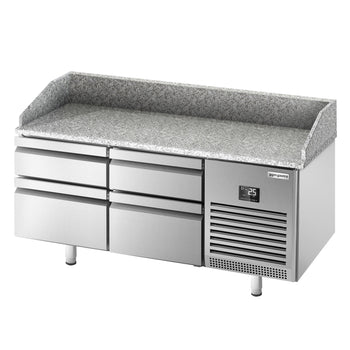 Stół chłodniczy do pizzy PREMIUM PLUS - 1490x700 mm - z 4 szufladami - Prime Gastro