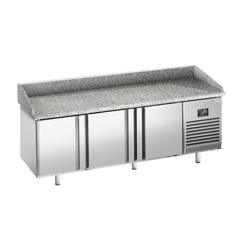 Stół chłodniczy do pizzy PREMIUM PLUS - 1980x700mm - z 3 drzwiami - Prime Gastro