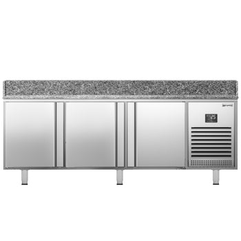 Stół chłodniczy do pizzy PREMIUM PLUS - 1980x700mm - z 3 drzwiami - Prime Gastro