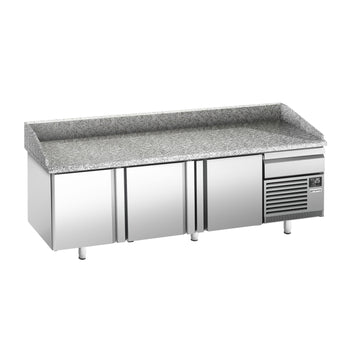 Stół chłodniczy do pizzy PREMIUM PLUS - 2305x800mm - z 3 drzwiami - Prime Gastro