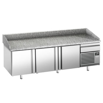 Stół chłodniczy do pizzy PREMIUM PLUS - 2305x800mm - z 3 drzwiami - Prime Gastro