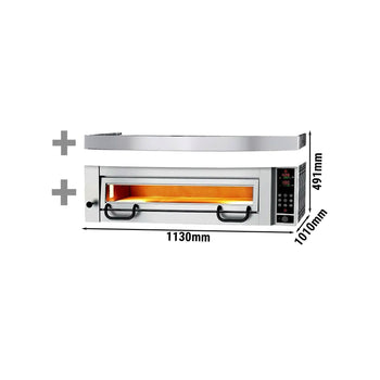 Elektryczny piec do pizzy Power - 4x 34cm - Cyfrowy - włącznie z okapem - Prime Gastro