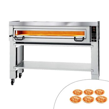 Elektryczny piec do pizzy Power - 6x 34cm - Cyfrowy - włącznie z okapem i ramą podstawy - Prime Gastro