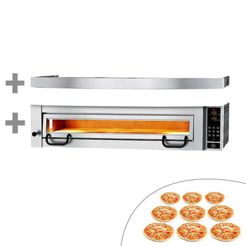 Elektryczny piec do pizzy Power - 9x 34cm - Cyfrowy - włącznie z okapem - Prime Gastro