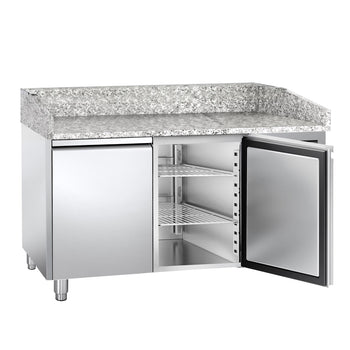 Stół chłodniczy do pizzy ECO - 1500x800 mm - z 2 drzwiami - Prime Gastro