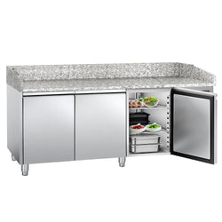 Stół chłodniczy do pizzy ECO - 2025x800mm - z blatem granitowym - 3‑drzwiowy