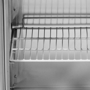 Stół chłodniczy do pizzy PREMIUM - 1500x800mm - z 1 drzwiami i 7 szufladami - włącznie z witryną chłodniczą nadstawną - 6x GN 1/3 - Prime Gastro