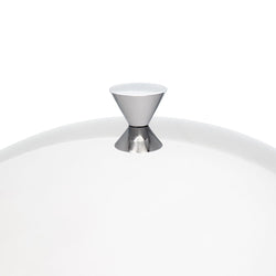 (4 szt.) Pokrywka prezentacyjna / klosz ze stali nierdzewnej - Ø 305 mm - polerowana