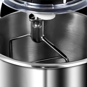 Mikser planetarny - 12 litrów - 880 W - z wyświetlaczem, oświetleniem & 3 nasadkami mieszającymi - jasna kość słoniowa - Prime Gastro