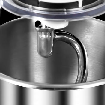 Mikser planetarny - 12 litrów - 880 W - z wyświetlaczem, oświetleniem & 3 nasadkami mieszającymi - jasna kość słoniowa - Prime Gastro