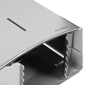 AIR-WOLF | Dupleksowy dozownik rolek papieru na 3 rolki domowe lub 1 dużą rolkę - Prime Gastro