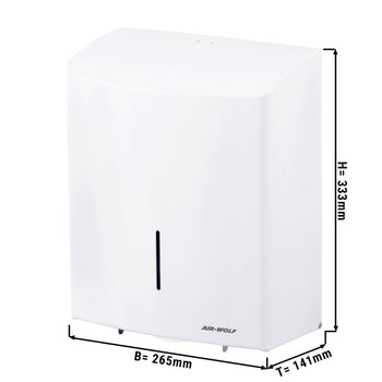 AIR-WOLF | Dupleksowy dozownik rolek papieru na 3 rolki domowe lub 1 dużą rolkę - Prime Gastro