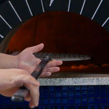 Łopatka do pizzy - EVOLUZIONE - aluminium - 360 mm - perforowana - specjalne anodowanie S.H.A. - Prime Gastro