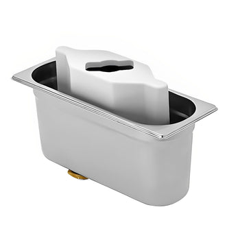 Stacja do płukania porcjowników i łopatek – z zlewem do porcjowników i zintegrowanym sitkiem - Prime Gastro