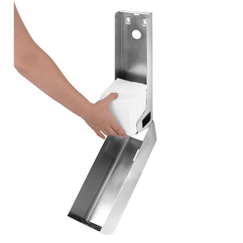 Dozownik papieru toaletowego AIR-WOLF | - do 750 pojedynczych arkuszy - stal nierdzewna - Prime Gastro
