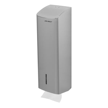 Dozownik papieru toaletowego AIR-WOLF | - do 750 pojedynczych arkuszy - stal nierdzewna - Prime Gastro