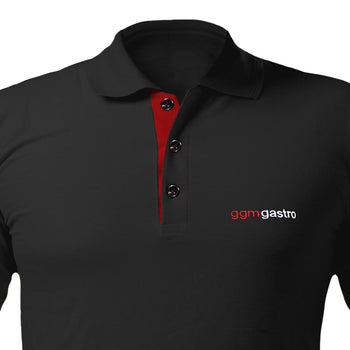 (5 sztuk) MĘSKA Koszulka polo - czarna - Rozmiar: XXL - Prime Gastro