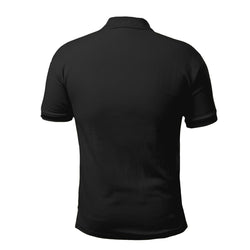 (5 sztuk) MĘSKA Koszulka polo - czarna - Rozmiar: XL