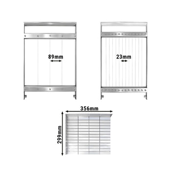 Krajalnica do pralin - 23 & 89 mm - podwójna - włacznie z 2 ramkami - Prime Gastro