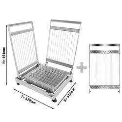 Krajalnica do pralin - 15, 22,5 i 30 mm - podwójna - włacznie z 3 ramkami