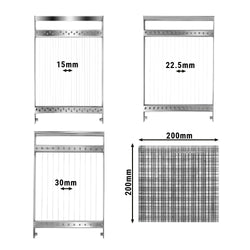 Krajalnica do pralin - 15, 22,5 i 30 mm - podwójna - włacznie z 3 ramkami