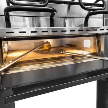 (ZESTAW) Łopatki do pieca do pizzy – z szczotką do pieca do pizzy - Prime Gastro