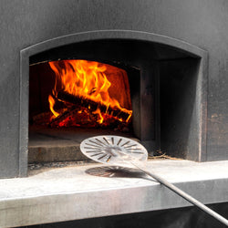 Łopatka do pizzy - AZZURRA - stal nierdzewna - Ø 230 mm - perforowana