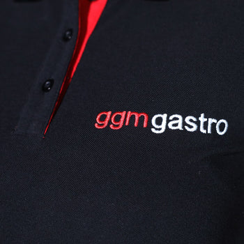 (5 sztuk) DAMSKA Koszulka polo - czarna - rozmiar: XL - Prime Gastro