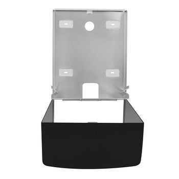 AIR-WOLF | Podajnik ręczników papierowych - na 600 ręczników - stal nierdzewna - czarny - Prime Gastro