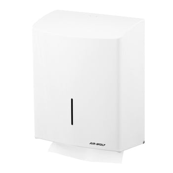 AIR-WOLF | Dozownik ręczników papierowych - na 600 ręczników - Stal nierdzewna - Biały - Prime Gastro