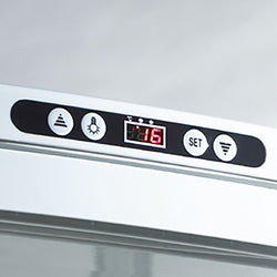 Witryna panoramiczna - 235 litrów - 510 mm - 4 półki - Biały