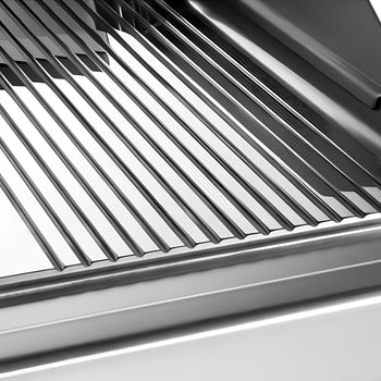 Elektryczna płyta grillowa - 13,2 kW - Gładka & Ryflowana - Prime Gastro