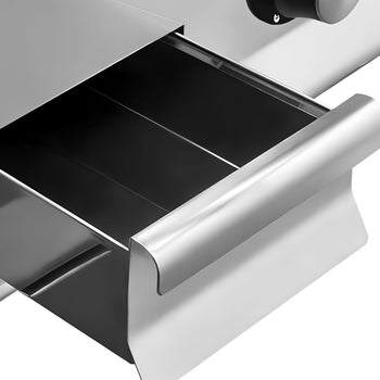 Elektryczna płyta grillowa - 13,2 kW - Ryflowana - Prime Gastro