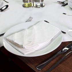 (50 szt.) Damasceńska serwetka do ust Porto Diamant - 50 x 50 cm - biała