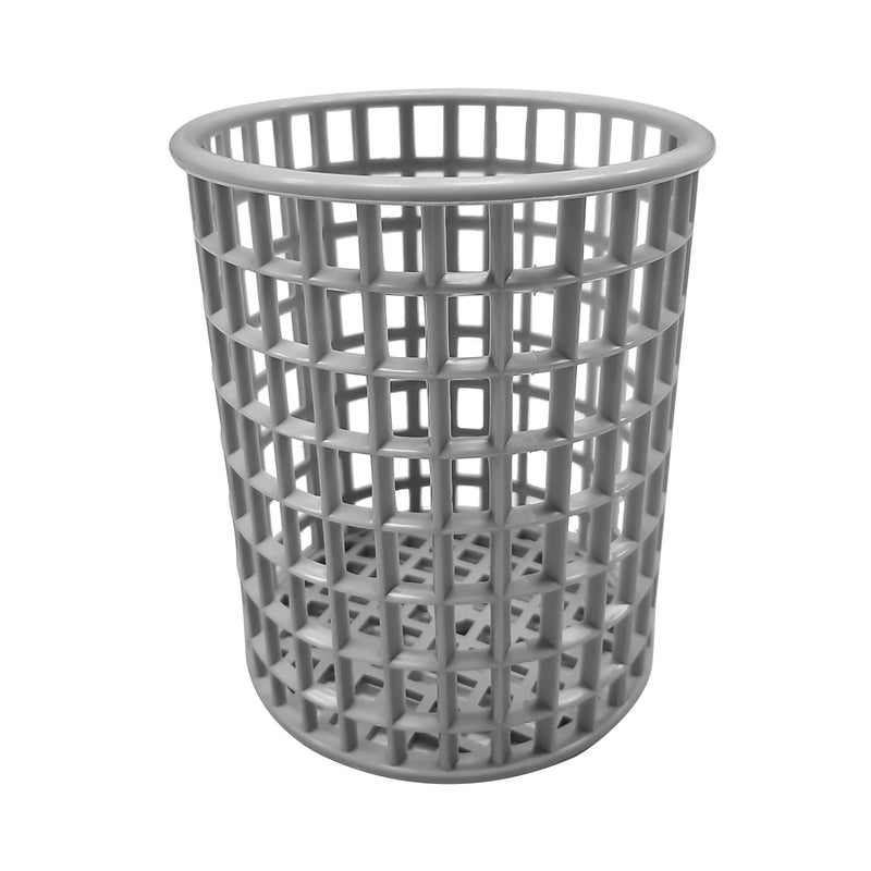 (12 szt.) Okrągły koszyk na sztućce - szary