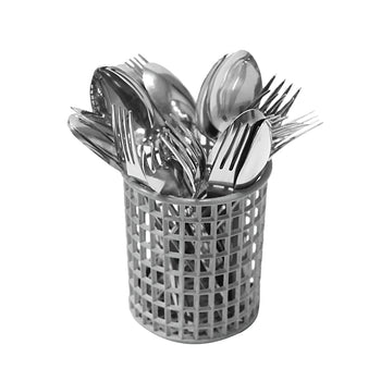 (12 szt.) Okrągły koszyk na sztućce - szary - Prime Gastro
