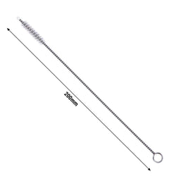 (10 sztuk) Szczoteczka do czyszczenia szklanych słomek z nylonu – 200 x 7 mm