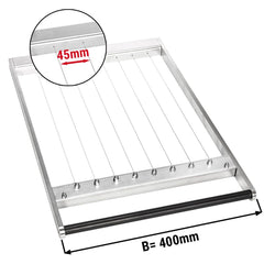 Frame for double praline slicer - wire spacing: 45 mm