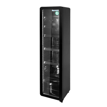 GASTRO-COOL | Chłodziarka do napojów - 220 litrów - wąska - z 1 szklanymi drzwiami - czarna - GCGD175 - Prime Gastro