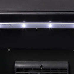 GASTRO - COOL | Chłodziarka do napojów - 220 litrów - wąska - z 1 szklanymi drzwiami - czarna - GCGD175