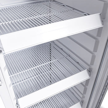 GASTRO-COOL | Chłodziarka do napojów - 135 litrów - wąska - z 1 szklanymi drzwiami - biała - GCGD135 - Prime Gastro