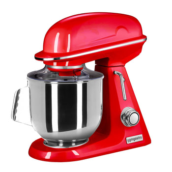 Mikser planetarny - 7 litrów - 350 W - włącznie z 3 nasadkami mieszającymi - czerwony - Prime Gastro